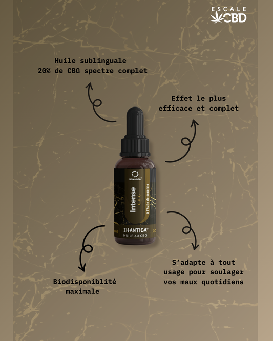 Huile Sublinguale CBG "Intense" 20%