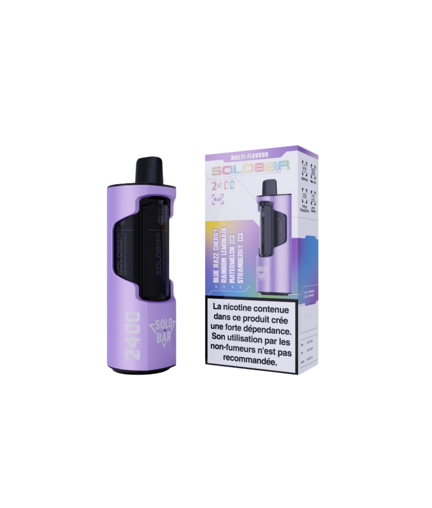 Kit Solobar 2400 4-en-1 Purple