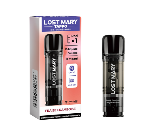 Cartouche pré-remplie Tappo - Lost Mary 00mg