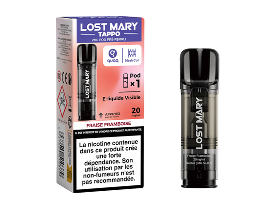 Cartouche pré-remplie Tappo - Lost Mary 20mg