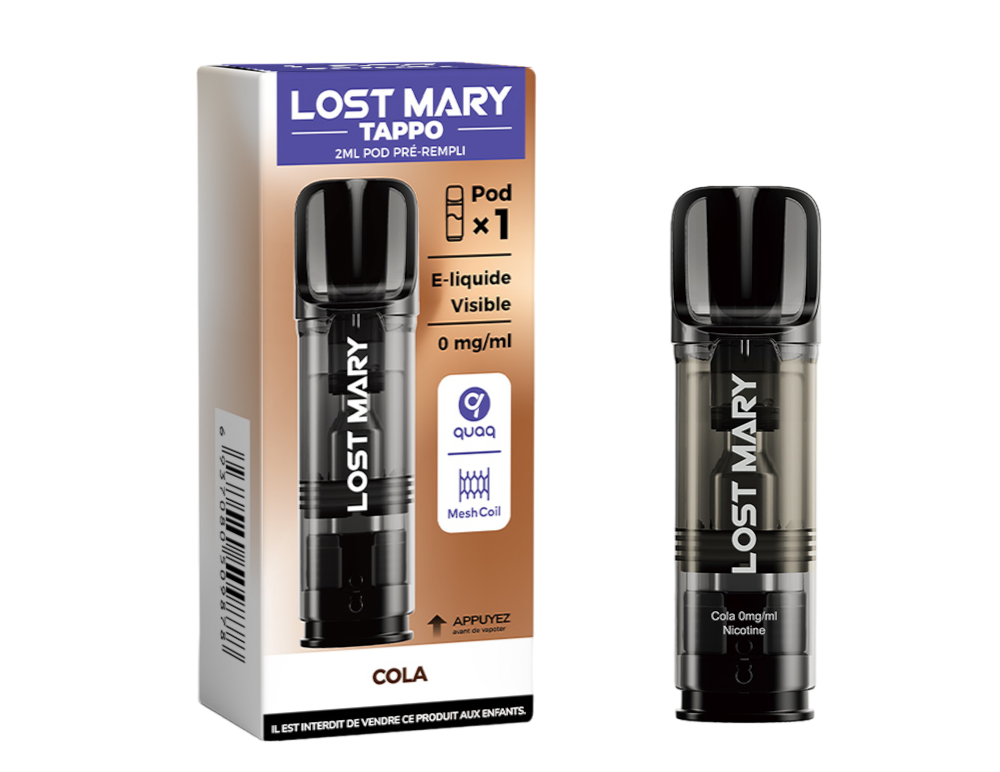 Cartouche pré-remplie Tappo - Lost Mary 00mg