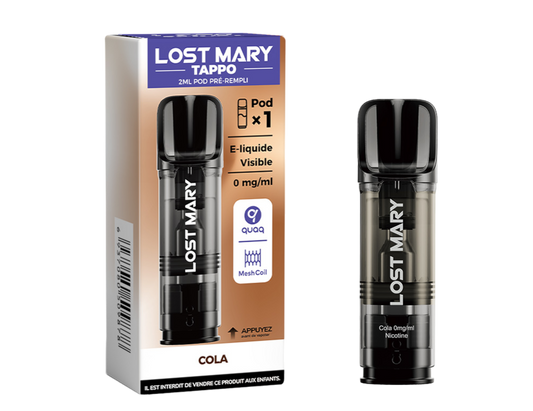 Cartouche pré-remplie Tappo - Lost Mary 00mg