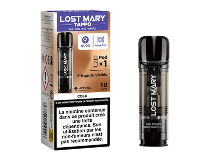 Cartouche pré-remplie Tappo - Lost Mary 10mg