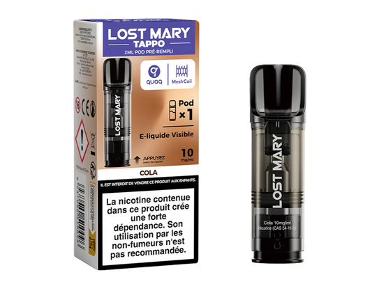 Cartouche pré-remplie Tappo - Lost Mary 10mg