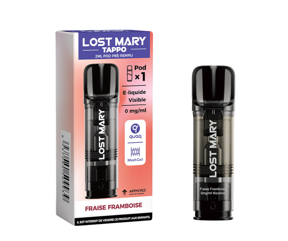 Cartouche pré-remplie Tappo - Lost Mary 00mg