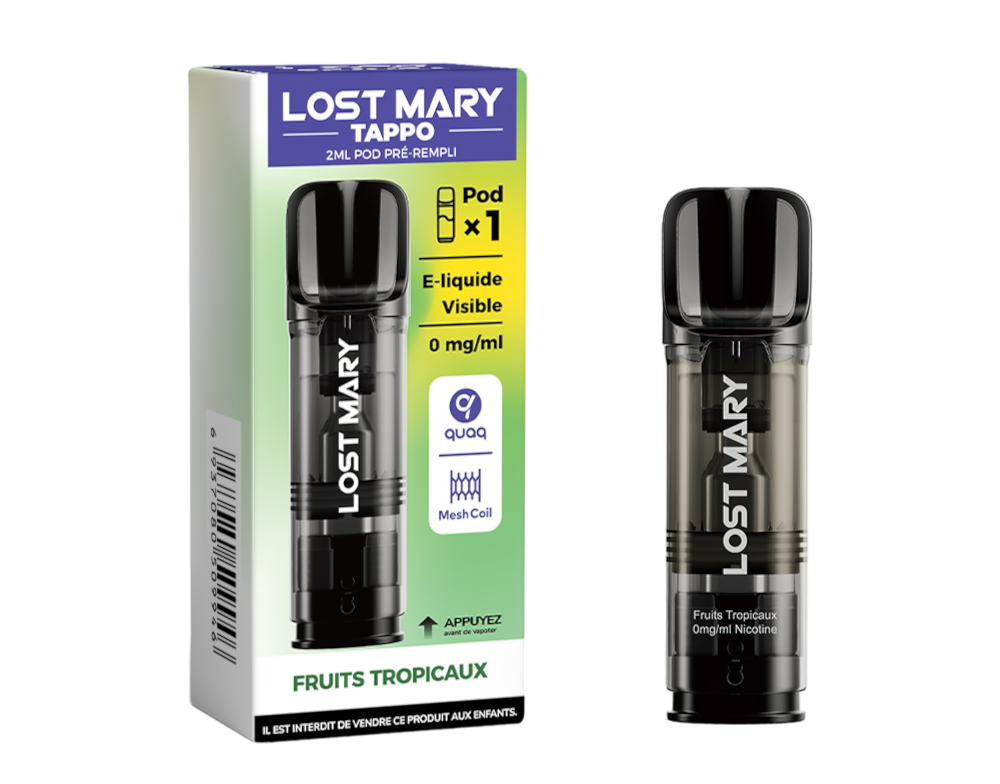 Cartouche pré-remplie Tappo - Lost Mary 00mg