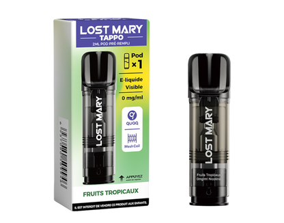 Cartouche pré-remplie Tappo - Lost Mary 00mg