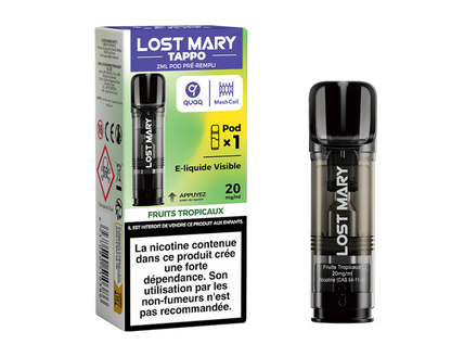 Cartouche pré-remplie Tappo - Lost Mary 20mg