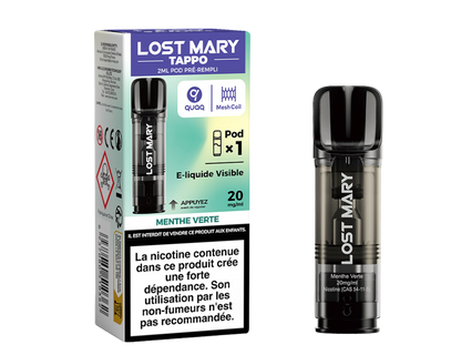 Cartouche pré-remplie Tappo - Lost Mary 20mg