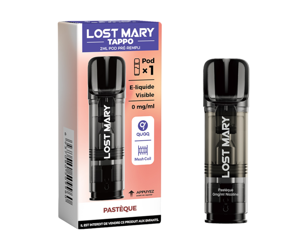 Cartouche pré-remplie Tappo - Lost Mary 00mg