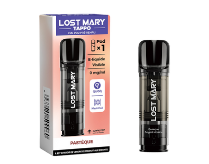 Cartouche pré-remplie Tappo - Lost Mary 00mg