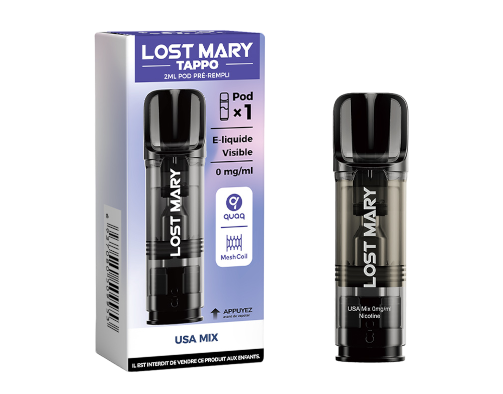 Cartouche pré-remplie Tappo - Lost Mary 00mg