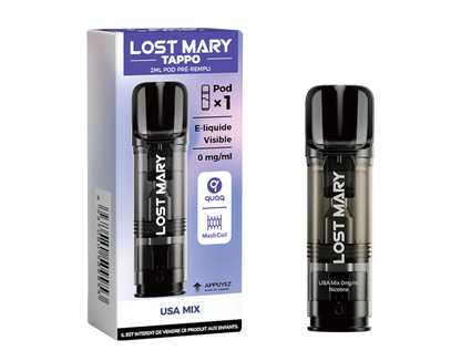 Cartouche pré-remplie Tappo - Lost Mary 00mg