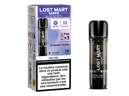 Cartouche pré-remplie Tappo - Lost Mary 10mg