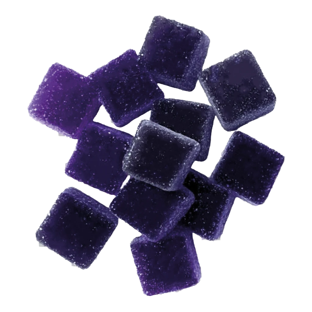 Gummies CBD Sommeil I Purple Dream I Cassis/Mûre – 20mg CBD & mélatonine – Sans THC – 30 gummies